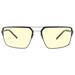 GUNNAR kancelářske/herní brýle PINNACLES ONYX-SILVER jantarová skla BLF 65 GUNNAR focus PIN-04401