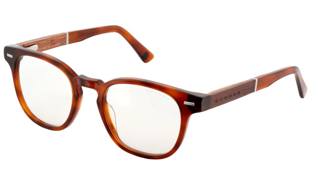 GUNNAR kancelářske/herní brýle TIOGA MAROON/ROSEWOOD čirá skla-PRO MINERAL BLF 35 GUNNAR focus TIO-07433