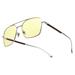 GUNNAR kancelářske/herní brýle WITCHER WHITE WOLF STEEL/UMBER jantarová skla BLF 65 GUNNAR focus WIT-WLF01
