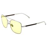 GUNNAR kancelářske/herní brýle WITCHER WHITE WOLF STEEL/UMBER jantarová skla BLF 65 GUNNAR focus WIT-WLF01