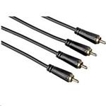 Hama audio kábel 2 cinch - 2 cinch, pozlátený, 3*, 1,5 m