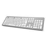 Hama bezdrátová klávesnice KW-700, stříbrná/bílá 182610
