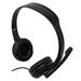 HAMA headset Essential HS 300/ drátová sluchátka + mikrofon/ 2x 3,5 mm jack/ citlivost 106 dB/mW/ černá 53982