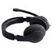HAMA headset PC Office stereo HS-P200,/ drátová sluchátka + mikrofon/ 2x 3,5 mm jack/ citlivost 105 dB/mW/ černá 139923