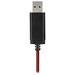 HAMA headset PC stereo HS-USB400/ drátová sluchátka + mikrofon/ USB/ citlivost 100 dB/mW/ černý 139927