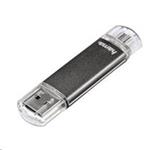 Hama laeta Twin FlashPen, USB 2.0, 64 GB, 10 MB/s, šedý 123926