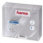 Hama náhradný cd obal, priehľadný, 5 ks 44748