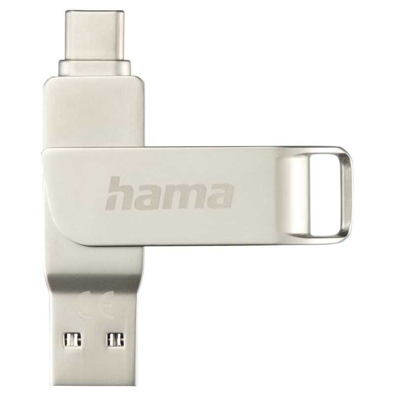 HAMA Rotate Pro, USB Kľúč, 64GB, strieborný 182490