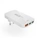 Hama rýchla USB nabíjačka GaN 2x USB-C + USB-A, PD/QC 65 W, plochá, skladacia 201976