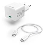 Hama set: rychlá USB nabíječka USB-C PD 20 W + kabel USB-C Lightning 1 m 201620