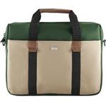 Hama Silvan, taška na notebook, pre 34-36 cm (13,3-14,1"), recyklovaný polyester, béžová/zelená 222061_hama
