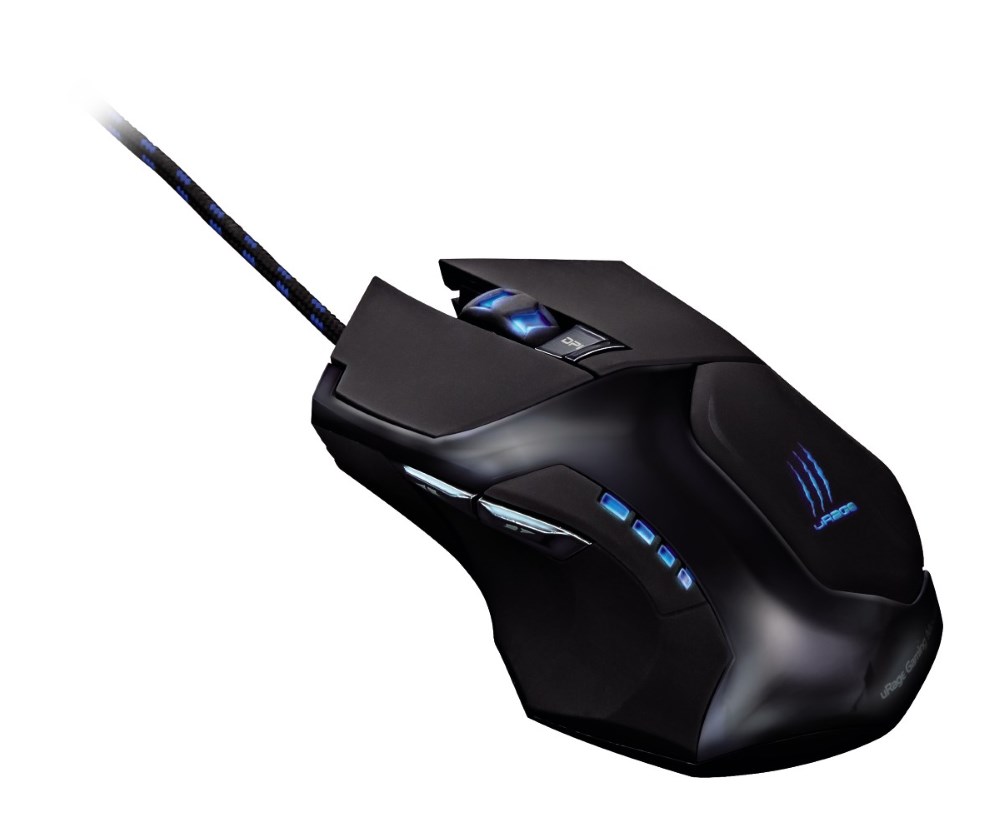 HAMA uRage Reaper evo gamingová myš/ drátová/ optická/ podsvícená/ 2400 dpi/ 6 tlačítek/ USB/ černá 113745