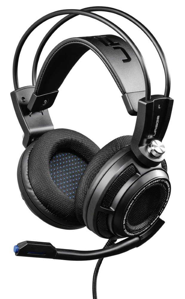 HAMA uRage SoundZ 7.1 gamingový headset/ drátová sluchátka + mikrofon/ USB/ citlivost 105 dB/mW/ černý 113746