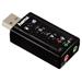 HAMA zvuková karta/ externí/ 7.1 surround/ USB/ 2x 3,5 mm jack/ černá 51620