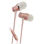 HEADSET 4-OK METAL SERIES MIC + VOLUME JACK 3.5 mm ROSE GOLD EARMTR