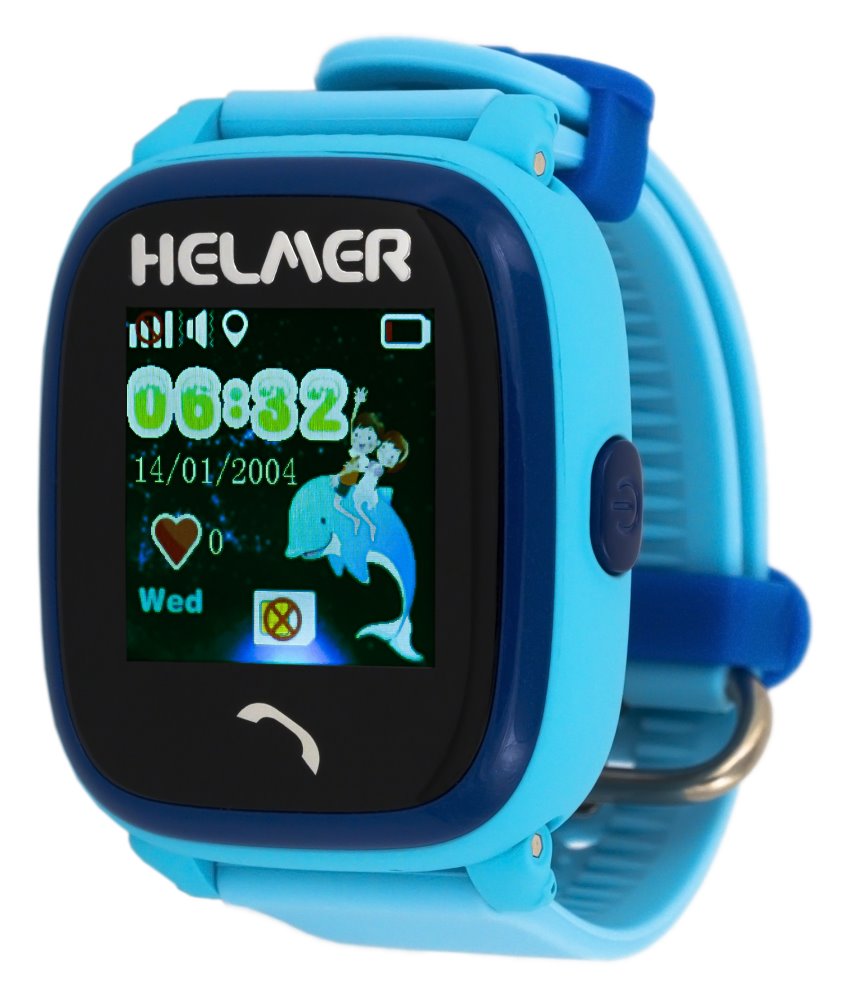 HELMER GPS lokátor LK 704 umístěný v chytrých dětských hodinkách/ vodotěsné/ dotykový display/ modré Helmer LK 704 B