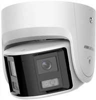 HIKVISION DS-2CD2347G2P-LSU/SL(2.8MM)(C), 4MPix IP Turret ColorVu AcuSense panoramatická kamera; LED 30m, WDR 130dB, Au