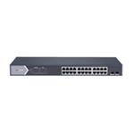 HIKVISION DS-3E1526P-SI, Smart managed switch 24x Gb PoE + 2x Gb SFP Uplink, 370W, Super PoE - dosah až 300m
