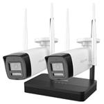 HiLook Powered by HIKVISION/ WiFi Bullet KIT IKS-2044BH-PH/W/ 4Mpx/ 2x kamery IPC-B140HA-LDF/W/ 1x NVR-DS-7104 301501862