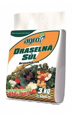 Hnojivo Agro Draselná sůl 3 kg 000332