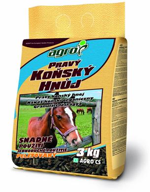 Hnojivo Agro Pravý koňský hnůj 3 kg 000774