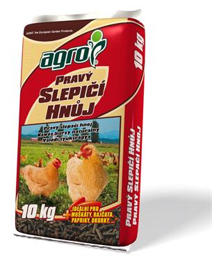 Hnojivo Agro Pravý slepičí hnůj 10 kg 000777