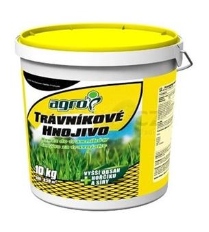 Hnojivo Agro Trávníkové plastový kbelík 10kg 8594005001664