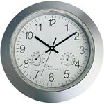Hodiny DCF analogové, nástěnné s teploměrem a vlhkoměrem, 34 cm 672160