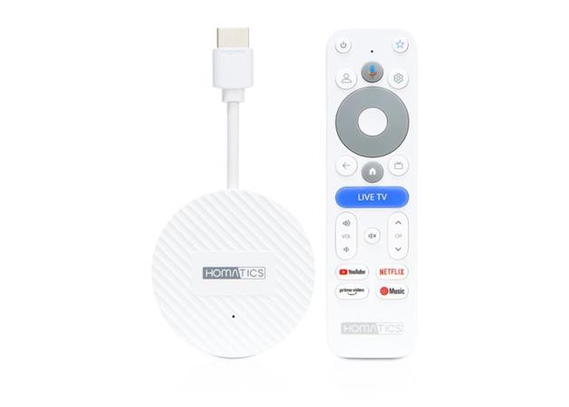Homatics Dongle 4K V2 / 4K / Google TV 14 / 2GB RAM / 32GB eMMC / Wi-Fi 6 / Dolby Atmos HOMA DONGLE V2
