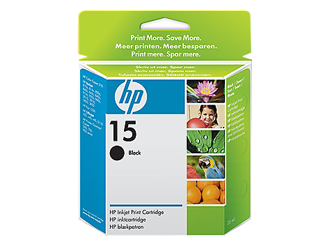 HP 15 - 25 ml - černá - originál - inkoustová cartridge - pro Deskjet 38XX; Fax 1230; Officejet 51X C6615DE