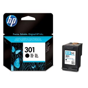 HP 301 - Černá - originál - blistr - inkoustová cartridge - pro Deskjet 1050A J410, 1051A J410, 10X CH561EE#301