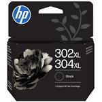 HP 302XL/304XL černá inkoustová kazeta, B7RT9AE originál