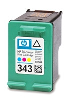 HP 343 - 7 ml - barva (azurová, purpurová, žlutá) - originál - inkoustová cartridge - pro Officejet C8766EE#BA3
