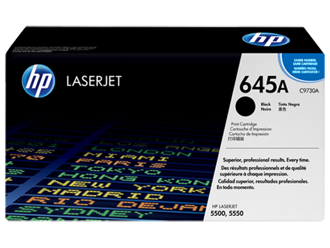 HP 645A Black LJ Toner Cart, 13 000 str, C9730A