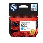 HP 655 azurová inkoustová kazeta CZ110AE#BHK