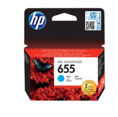 HP 655 azurová inkoustová kazeta CZ110AE#BHK