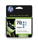 HP 712 3-Pack 29-ml Cyan DesignJet Ink Cartridge 3ED77A
