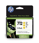 HP 712 3-Pack 29-ml Yellow DesignJet Ink Cartridge 3ED79A