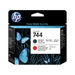 HP 744 Matte Black & Red Printhead F9J88A