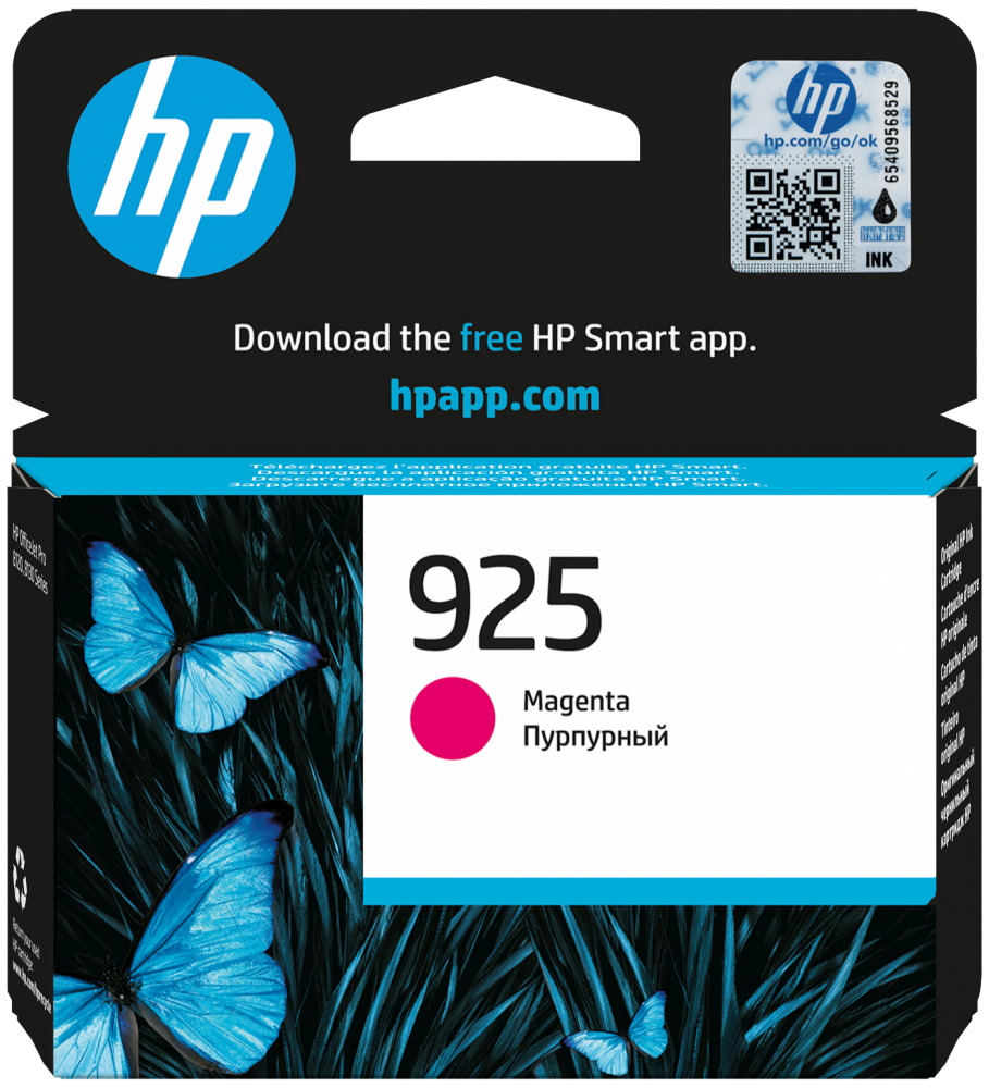 HP 925 Magenta originální inkoustová kazeta 4K0V7PE