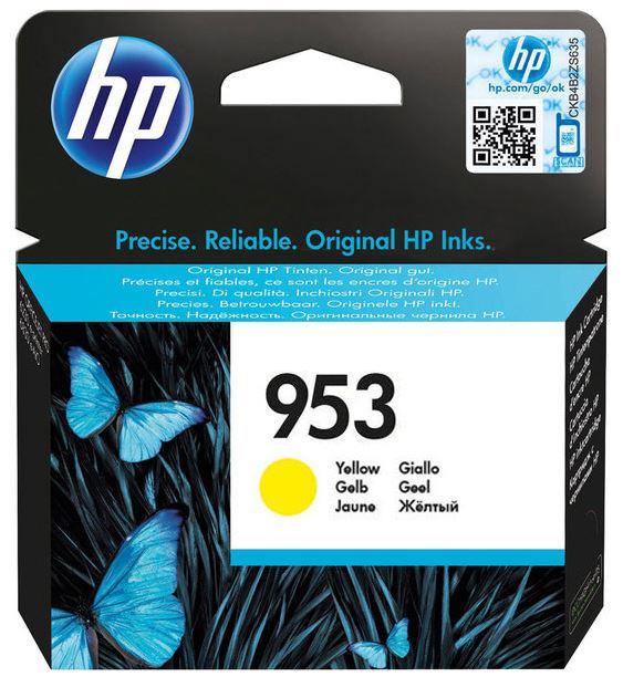 HP 953 Yellow Original Ink Cartridge (700 pages) F6U14AE#301