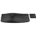 HP 960 Black Ergonomic Wireless Keyboard - bezdrátová ergonomická klávesnice CZ/SK 7E755AA#BCM
