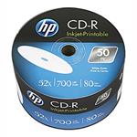 HP CD-R, CRE00070WIP-3, 50-pack, 700MB, 52x, 80min., 12cm, Printable, bulk, Standard, pre archiváci