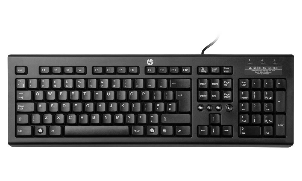 HP Classic Drátová Klávesnice - Czech WZ972AA