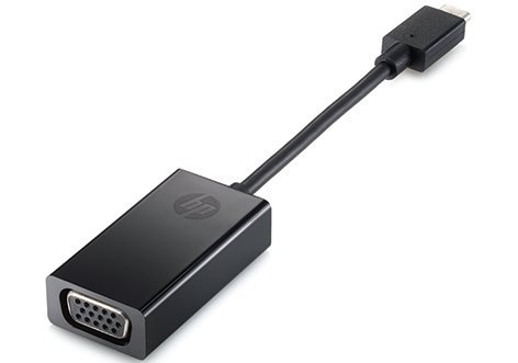 HP - Externí video adaptér - USB-C - D-Sub - černá - pro HP 22, 24; ENVY 13; ENVY x360; Pavilion 13 P7Z54AA#ABB