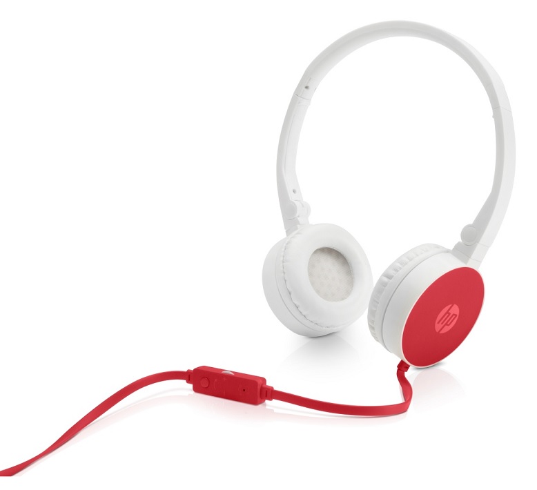 HP, H2800, slúchadlá s mikrofónom, ovládanie hlasitosti, červená, 3.5 mm jack klasická W1Y21AA#ABB