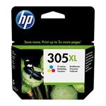 HP originál ink 3YM63AE, HP 305XL, Tri-colour, HP 305XL, High yield, HP DeskJet 2300, 2710, 2720, Plus 4100