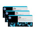 HP originál ink B6Y32A, No.771C, chromatic red, 3ks, HP Designjet Z6200