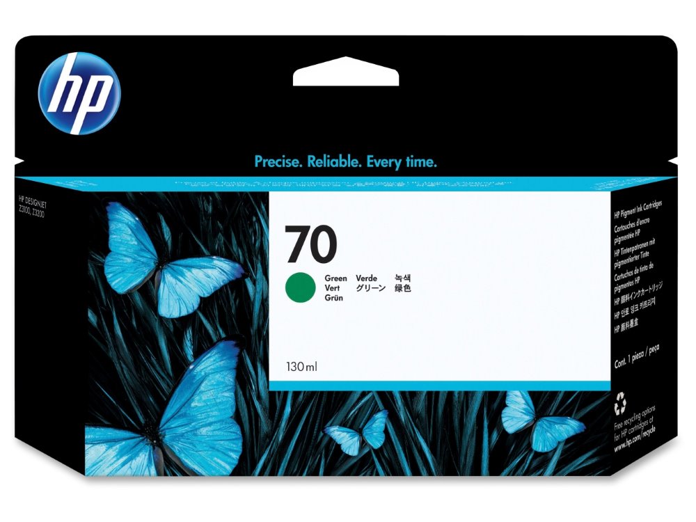 HP originál ink C9457A, No.70, green, 130ml, HP Designjet Z3100