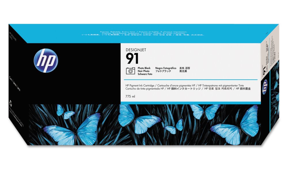 HP originál ink C9465A, No.91, photo black, 775ml, HP Designjet Z6100